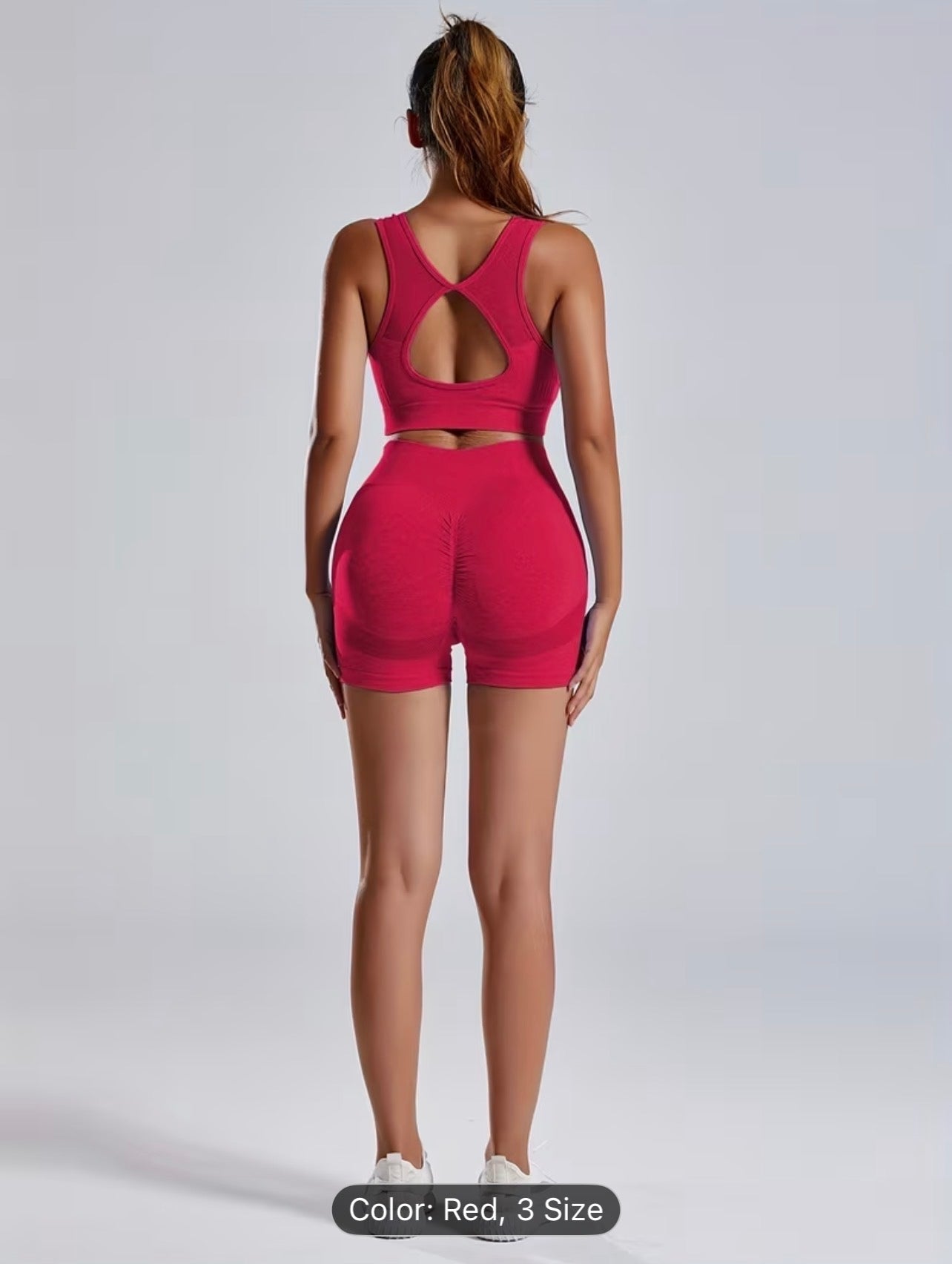 Seamless Yoga Set – High Stretch Backless Gym Wear Autumn Activewear for Women