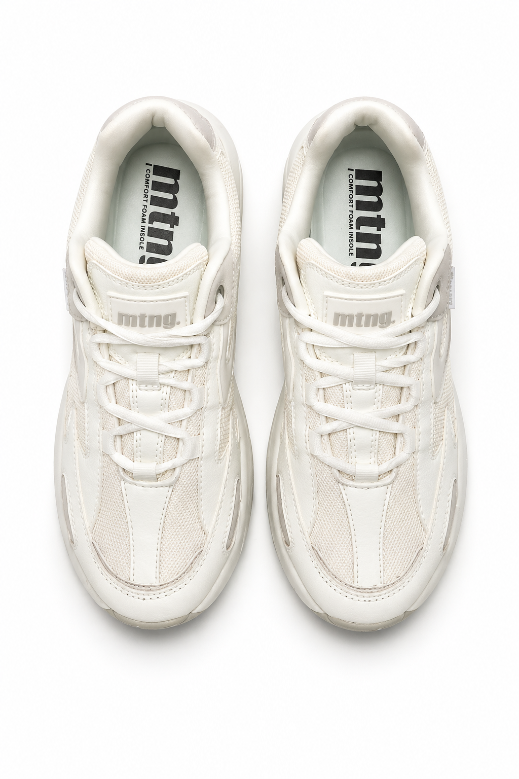 MTNG Low Top Sneakers Lightweight Breathable Cushioning Effortless Clean Street Style Spring Summer Women - UltraChic