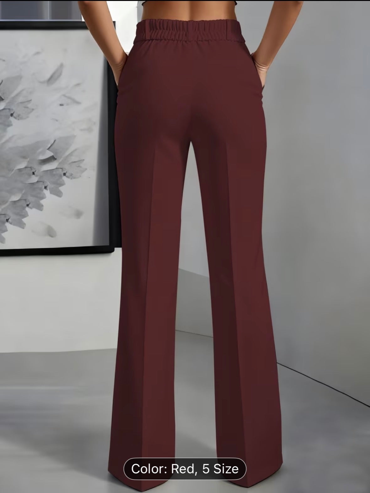 Elegant Women’s White Straight-Leg Pants | Minimalist Office & Casual Work Trousers - UltraChic