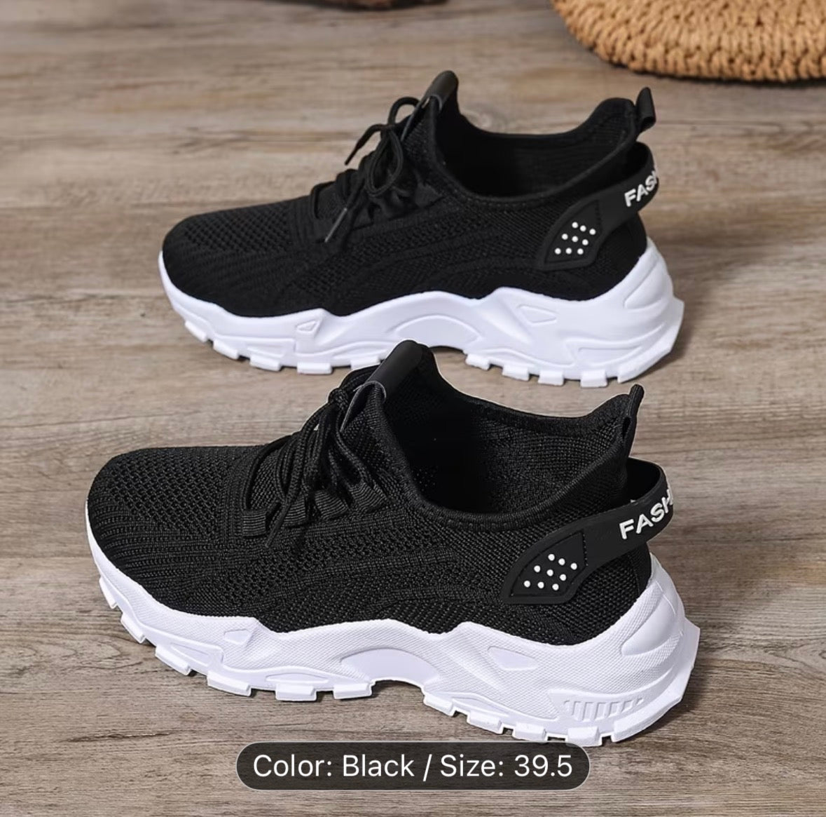 Women’s Breathable Knit Sneakers – Lightweight, Comfortable Low-Top Walking & Running Shoes - UltraChic