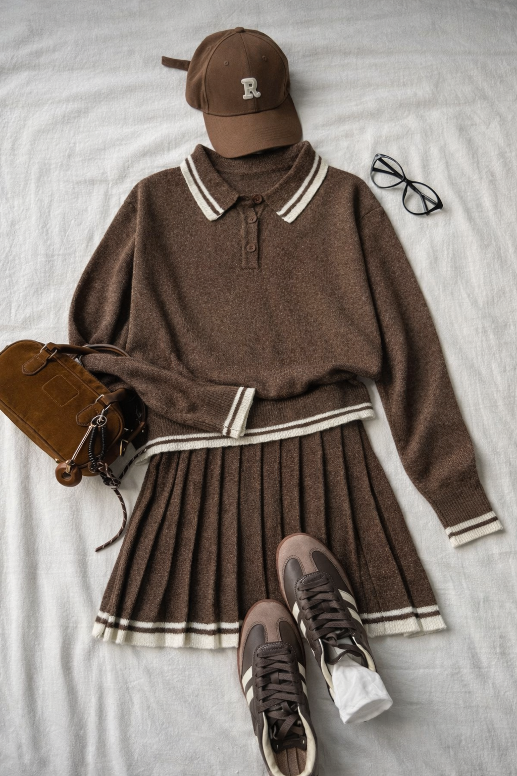 Women’s Pleated Wool Mini Skirt – Vintage Autumn Essential - UltraChic