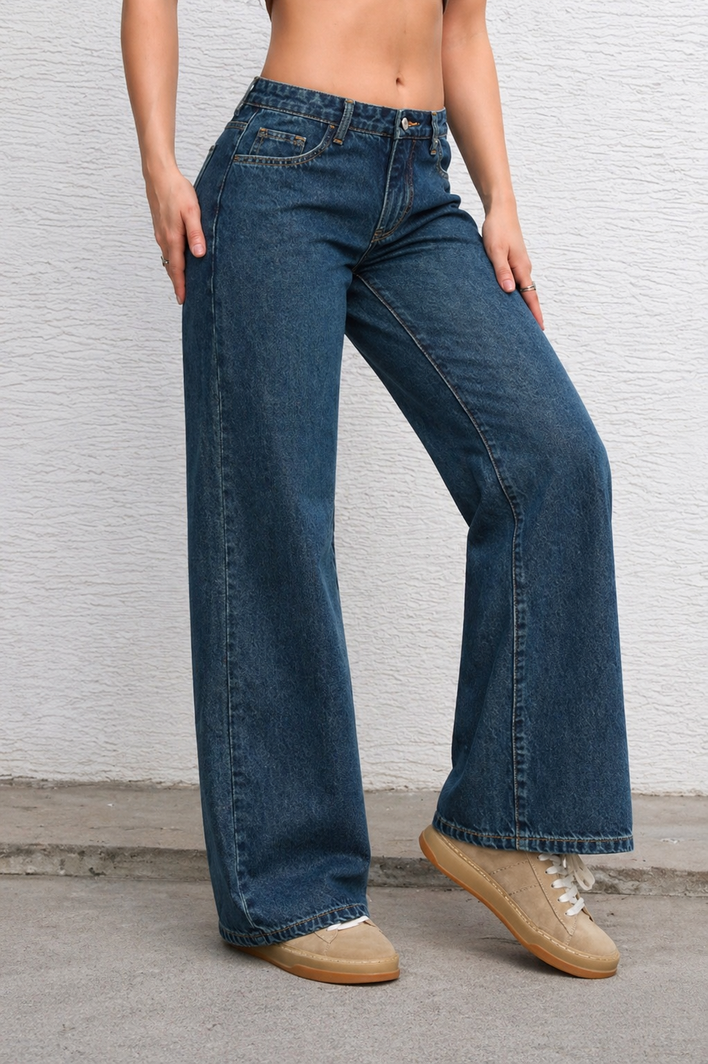 Wide Leg Jeans Relaxed Fit Effortless Chic Look All Season Women