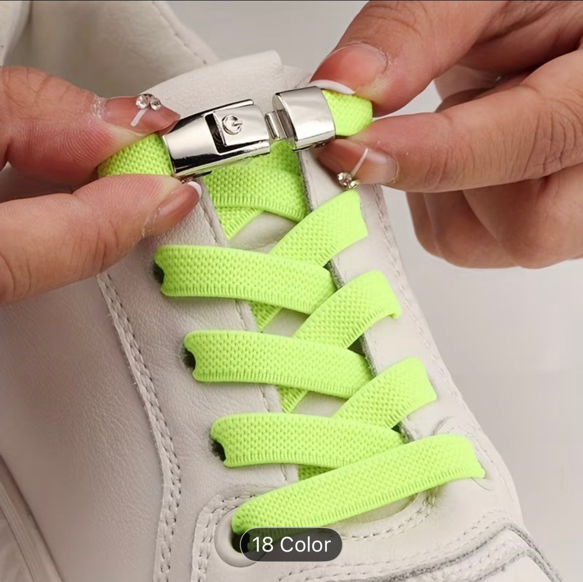 No-Tie Elastic Shoelaces with Buckles – Quick Lock Laces for Sneakers, Sports & Kids Shoes - UltraChic