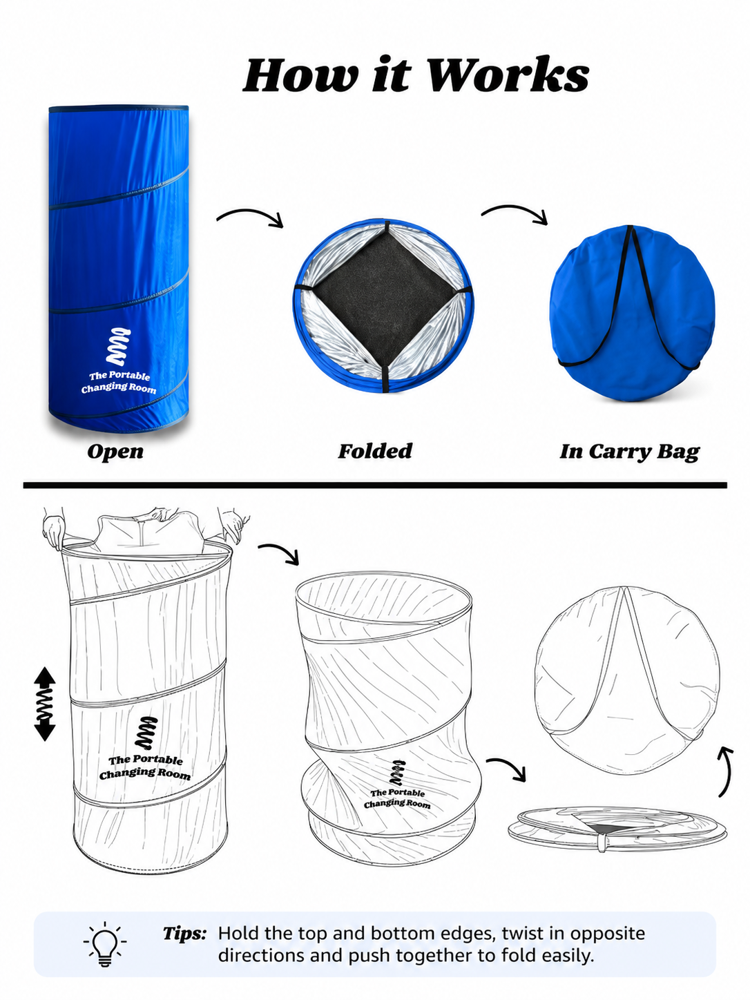 Portable Privacy Changing Tent for Beach & Camping - UltraChic