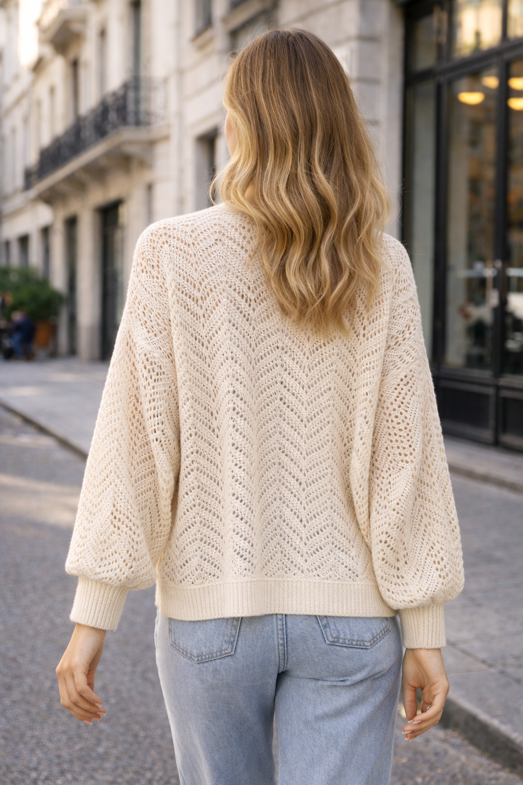 Women’s Batwing Sleeve Hollow Knit Cardigan – Lightweight Autumn Layering Essential - UltraChic