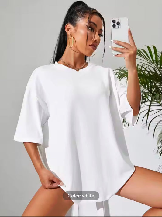 MUSERA Soft Oversized Crew Neck T-Shirt – Perfect Casual Summer & Spring Tee for Vacation and Easter!
