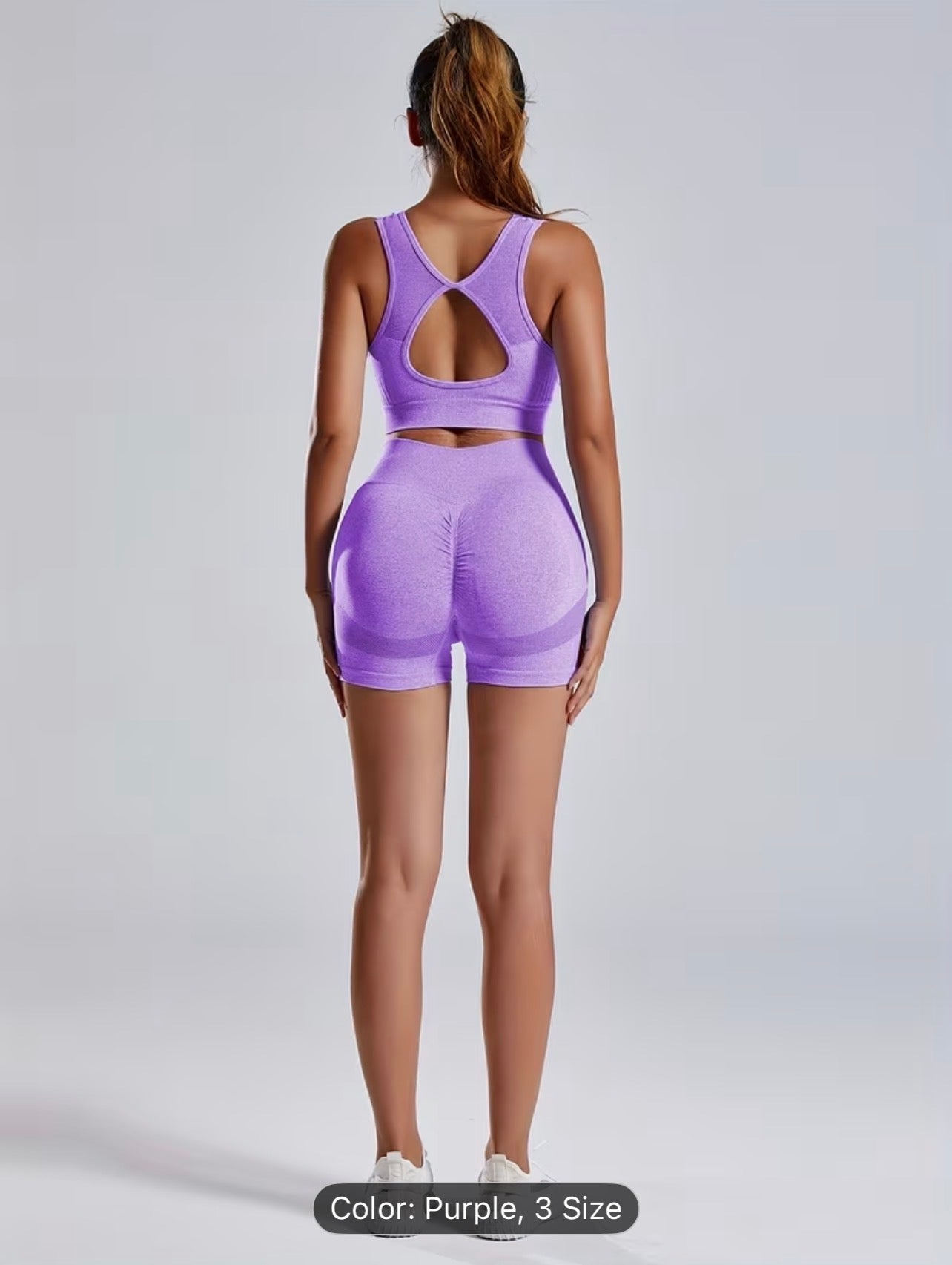 Seamless Yoga Set – High Stretch Backless Gym Wear Autumn Activewear for Women