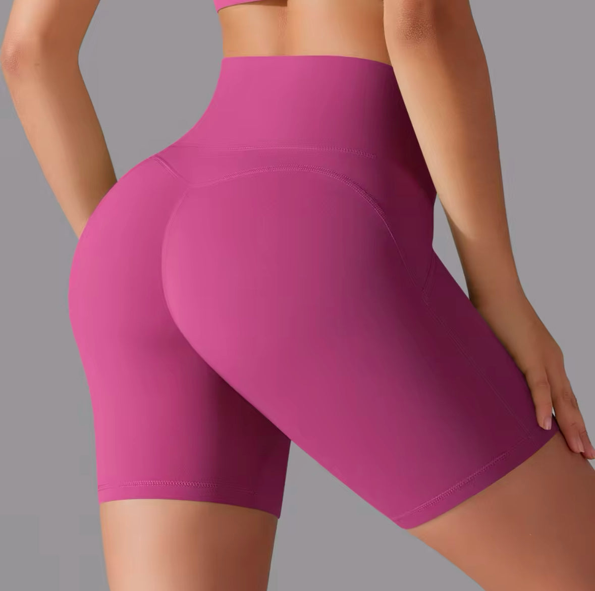 High Waist Yoga Shorts for Women – Breathable Fitness, Running & Cycling Gym Shorts for Summer Workouts