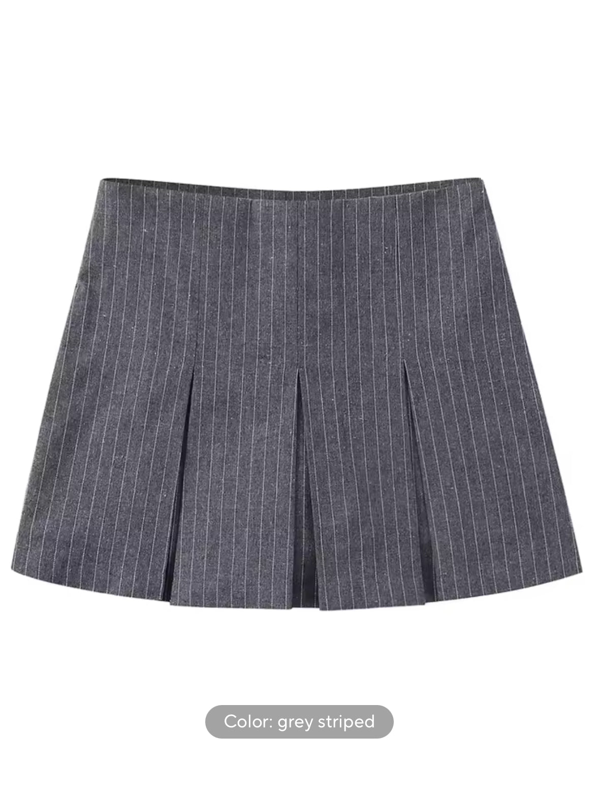 TRAF Fashion Women’s High Waist Pleated Shorts – Stylish Striped Bermuda Shorts for Casual Comfort