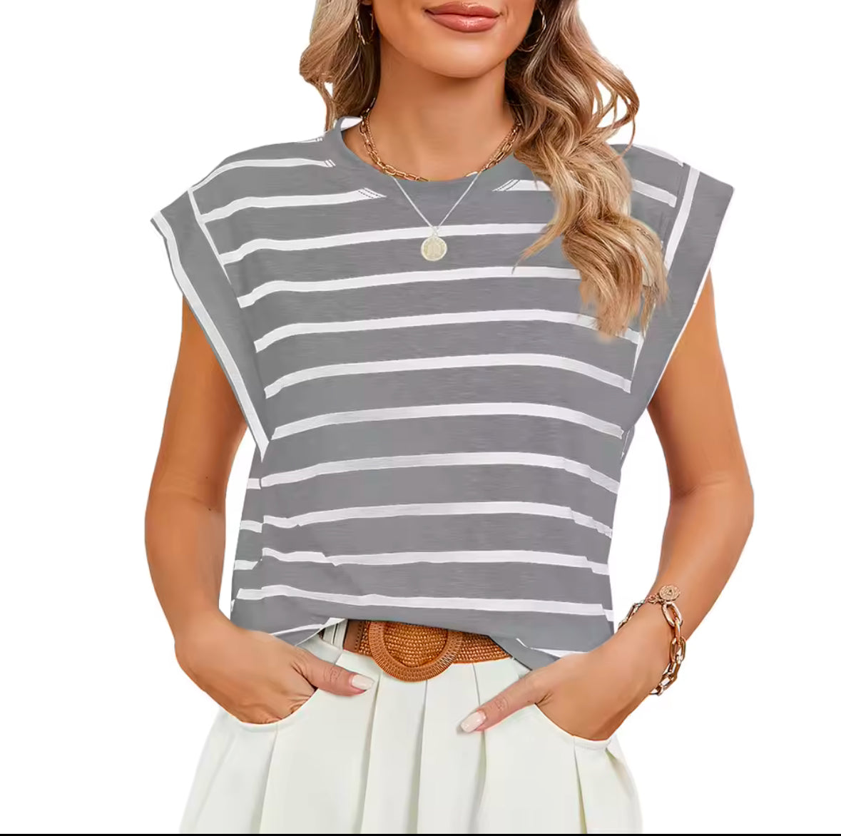 Luneh Batwing Sleeve Tee – Comfy Chic Round Neck Top for Everyday Style