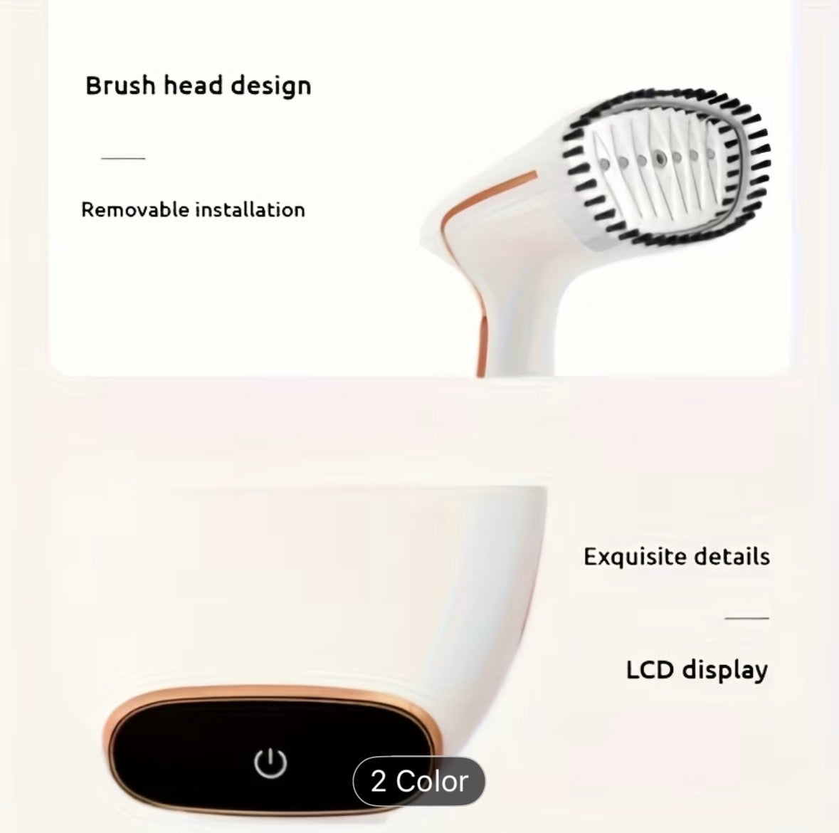 2026 Handheld Garment Steamer with LED Display – 9-Second Fast Heat, Touch Control, 3 Steam Levels, Portable Wrinkle Remover for Home & Travel (EU Plug) - UltraChic