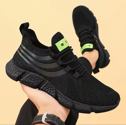Step into Comfort and Style with Men’s Breathable Classic Running Sneakers – Lightweight, Slip-on Mesh Shoes for Outdoor Walking & Sports