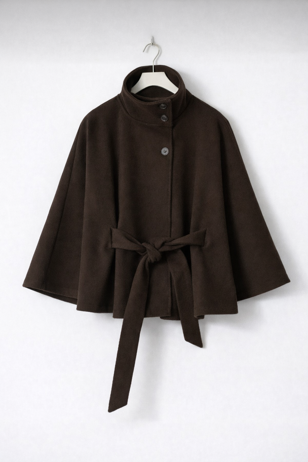 Women’s Hooded Wool Coat with Belt – Elegant Autumn Winter Outerwear - UltraChic