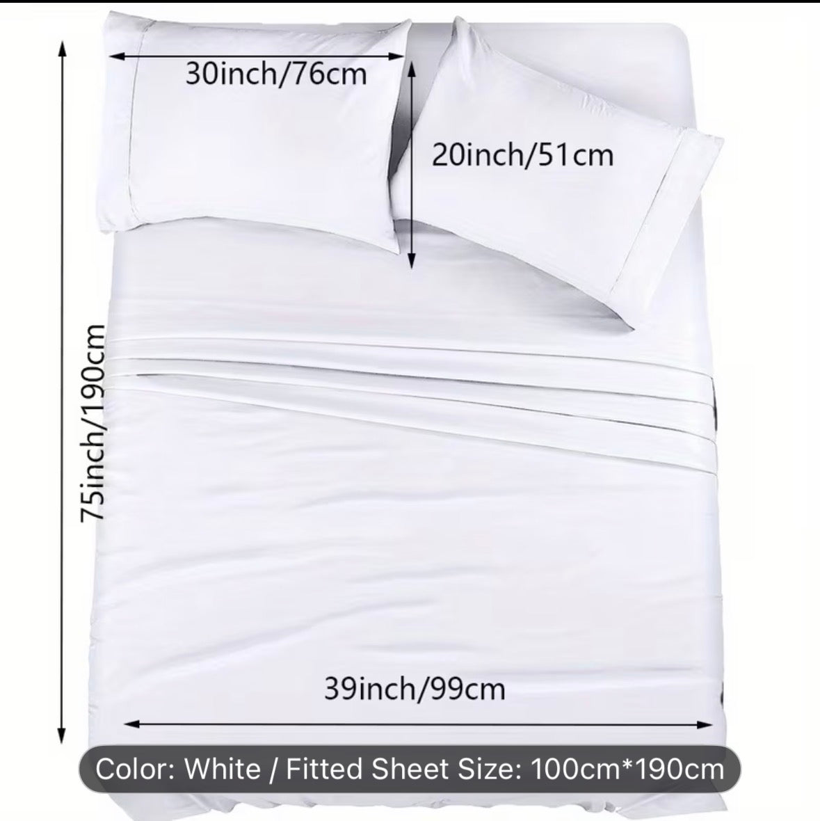 Queen Size 4-Piece Sheet Set – Breathable Cooling Bed Sheets, Hotel Quality Ultra-Soft Wrinkle-Free Bedding