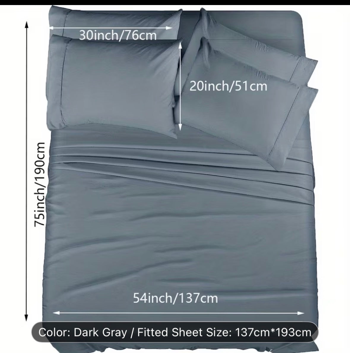 Queen Size 4-Piece Sheet Set – Breathable Cooling Bed Sheets, Hotel Quality Ultra-Soft Wrinkle-Free Bedding