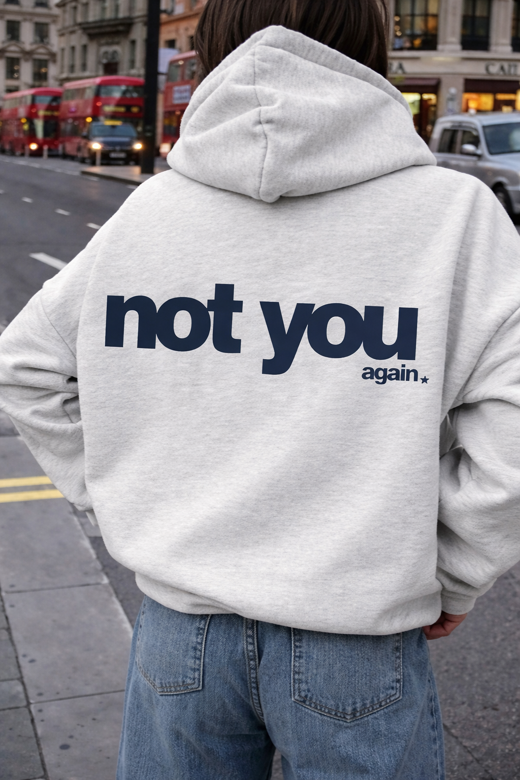 Letter Graphic Hoodie – Casual Autumn Winter Women’s Pullover Sweatshirt