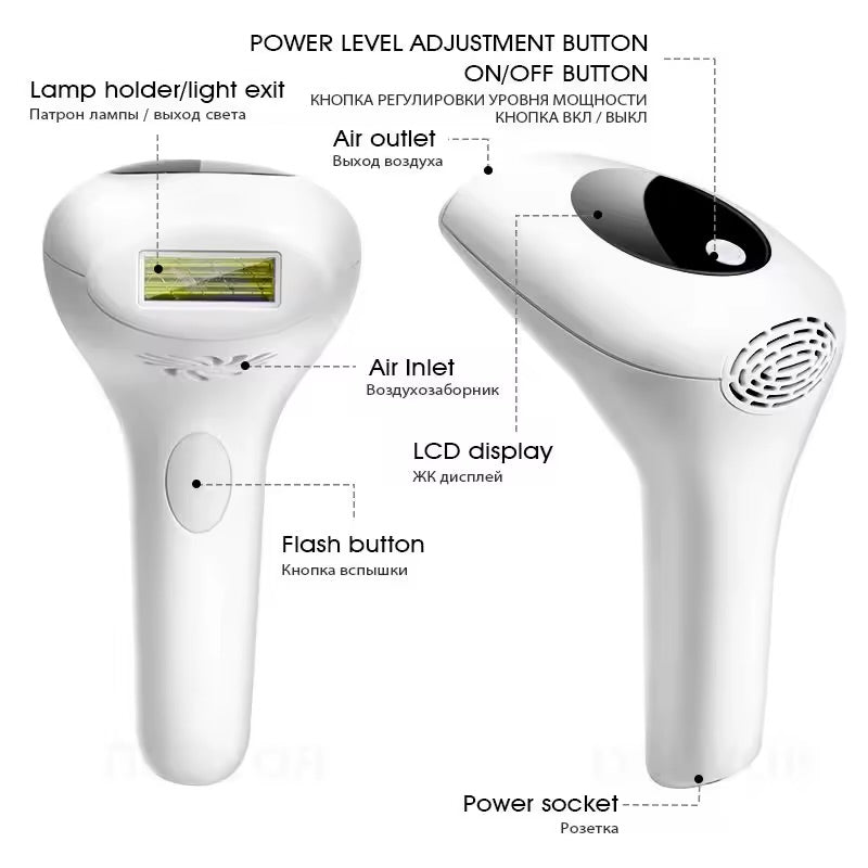 At-Home Laser Hair Removal Device – Painless, Long-Lasting Hair Removal for Smooth Skin
