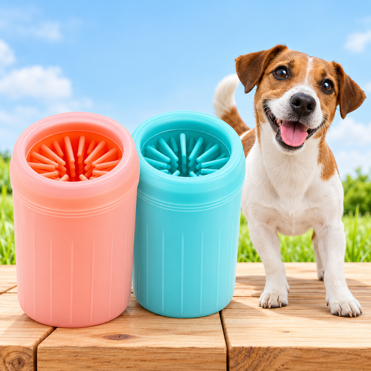 Dog Paw Cleaner Cup – Portable Silicone Paw Washer