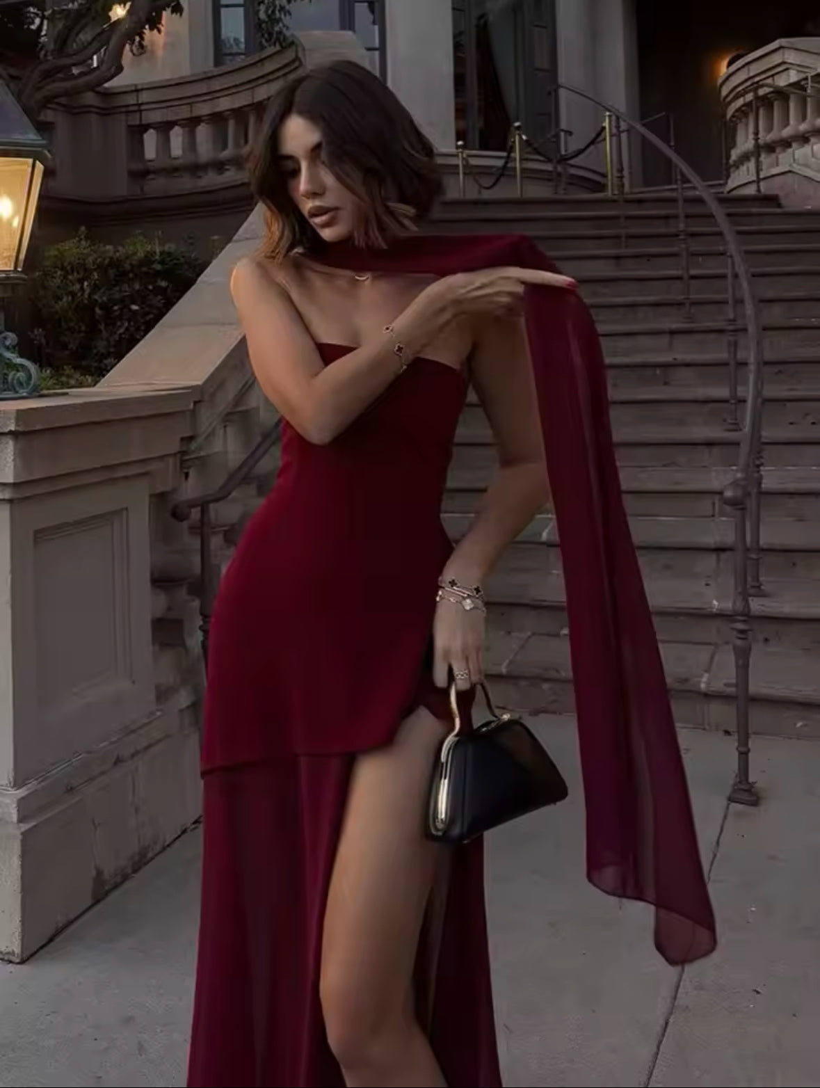 Elegant Strapless Mesh Beach Dress for Women – TARUXY 2025 Spring Sleeveless Long Dress with Ribbon for Vacation & Special Occasions