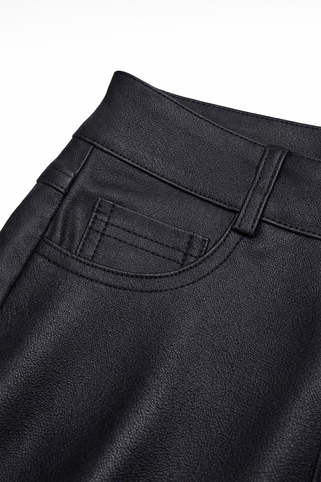 Women’s Faux Leather Flare Pants – High Waist Bootcut Party Trousers - UltraChic