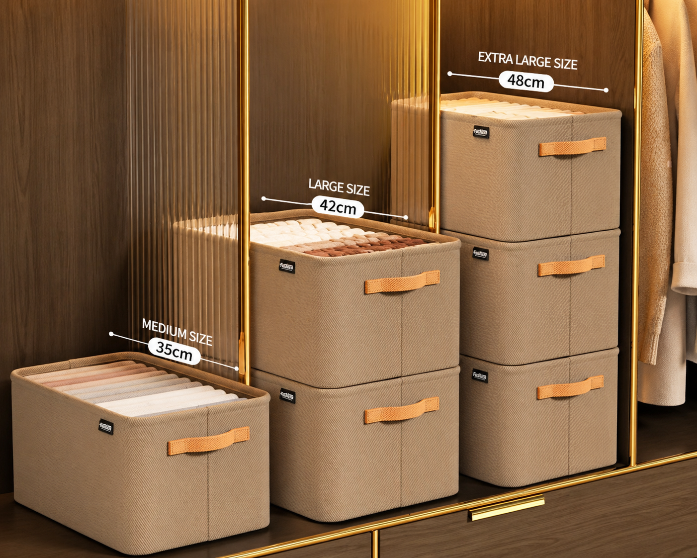 Clothes Storage Organizer Thick Durable Design Clean Wardrobe Effortless Style All Season Unisex - UltraChic