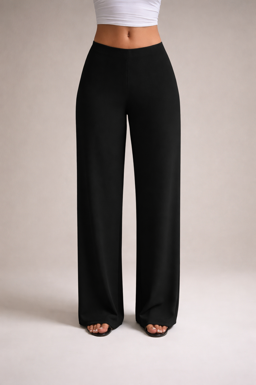 Women’s High-Waist Straight-Leg Trousers – Elegant Fall/Winter Essential