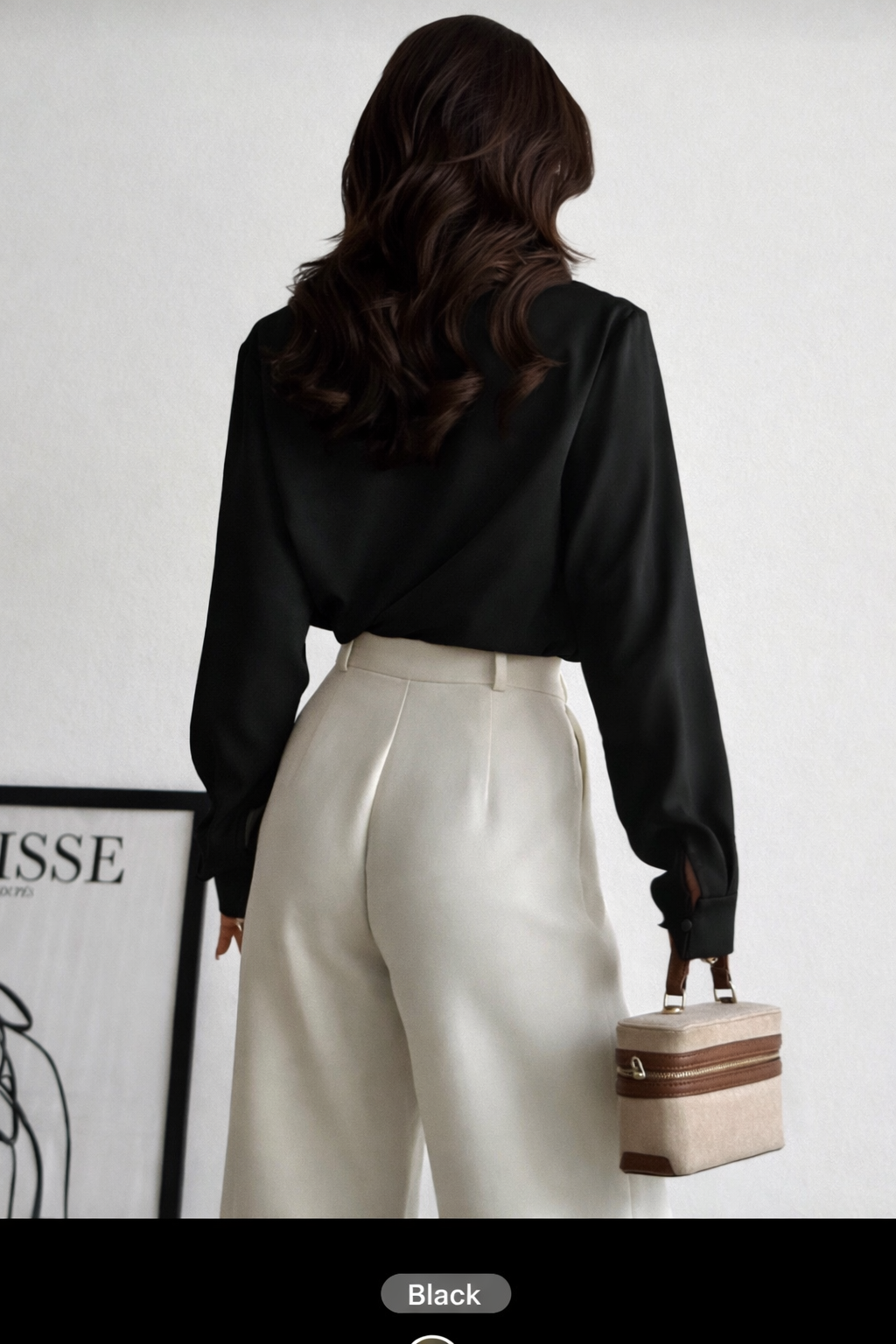 Women’s Draped Scarf Collar Poplin Shirt – Elegant Spring Summer Commuter Blouse - UltraChic