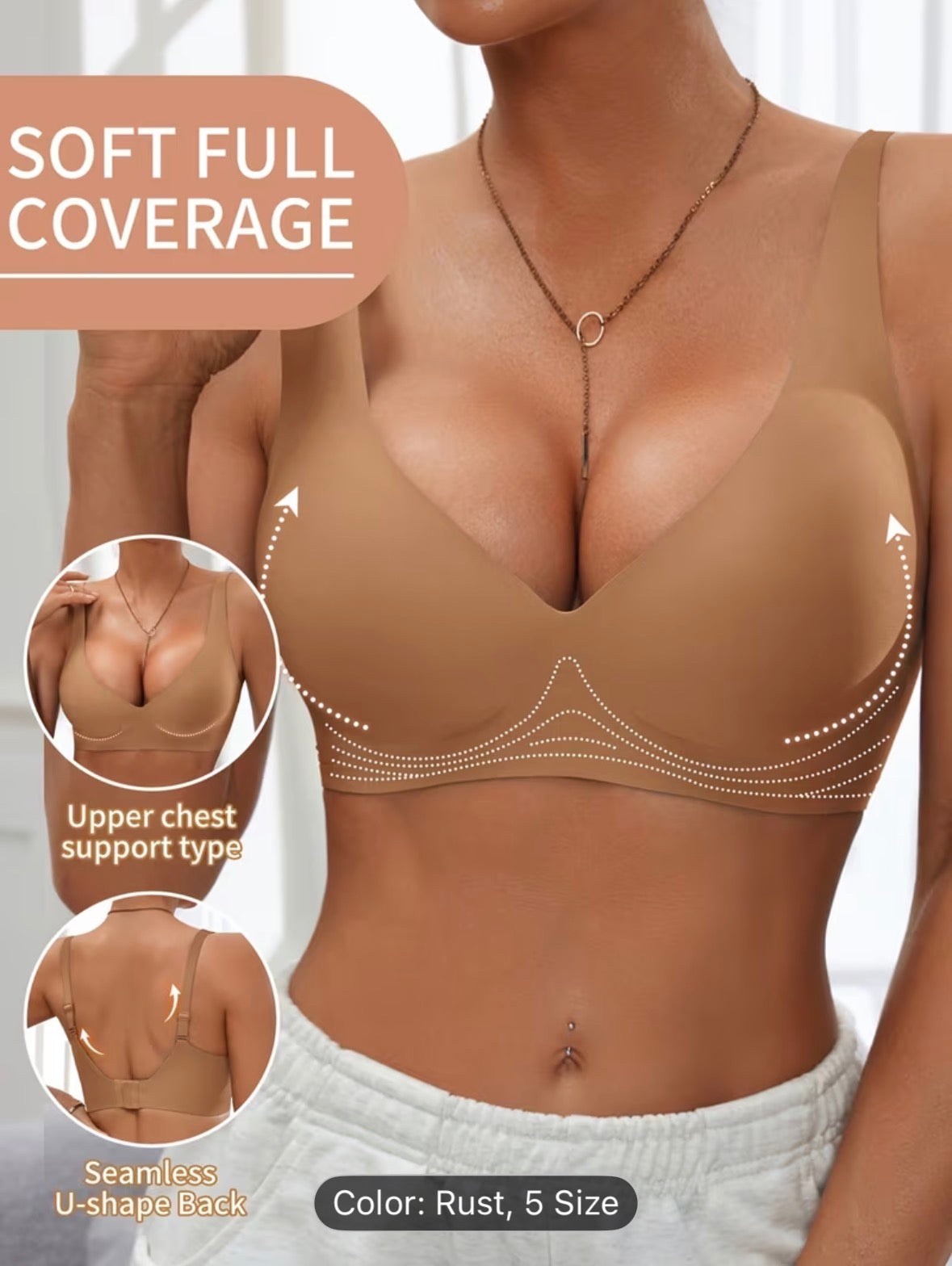 Sexy Jelly Push-Up Bra – High-Quality Comfortable Wireless Bra for Everyday Wear (Single Pack) - UltraChic