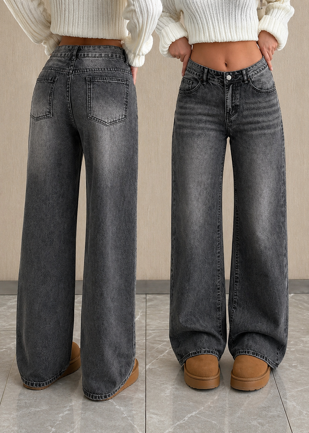 Low Waist Straight Leg Jeans Light Wash Effortless Slim Look Spring Summer Women