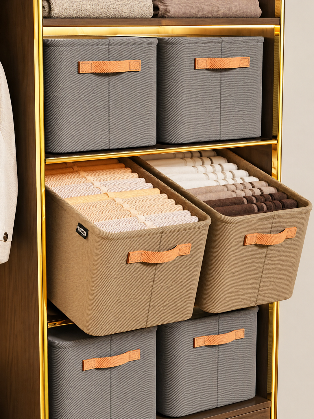 Clothes Storage Organizer Thick Durable Design Clean Wardrobe Effortless Style All Season Unisex - UltraChic