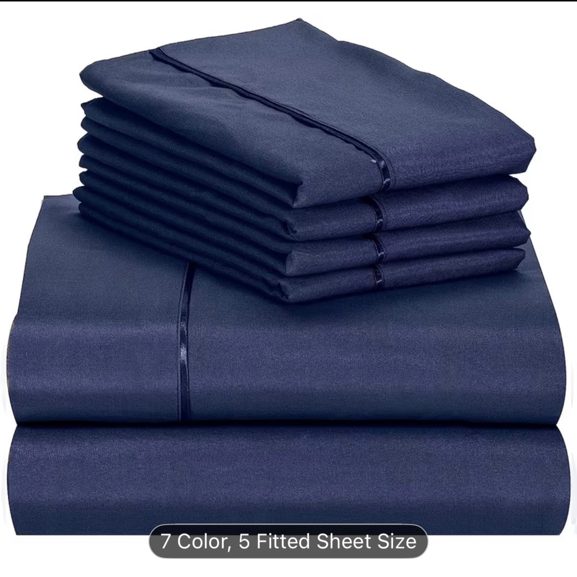 Queen Size 4-Piece Sheet Set – Breathable Cooling Bed Sheets, Hotel Quality Ultra-Soft Wrinkle-Free Bedding