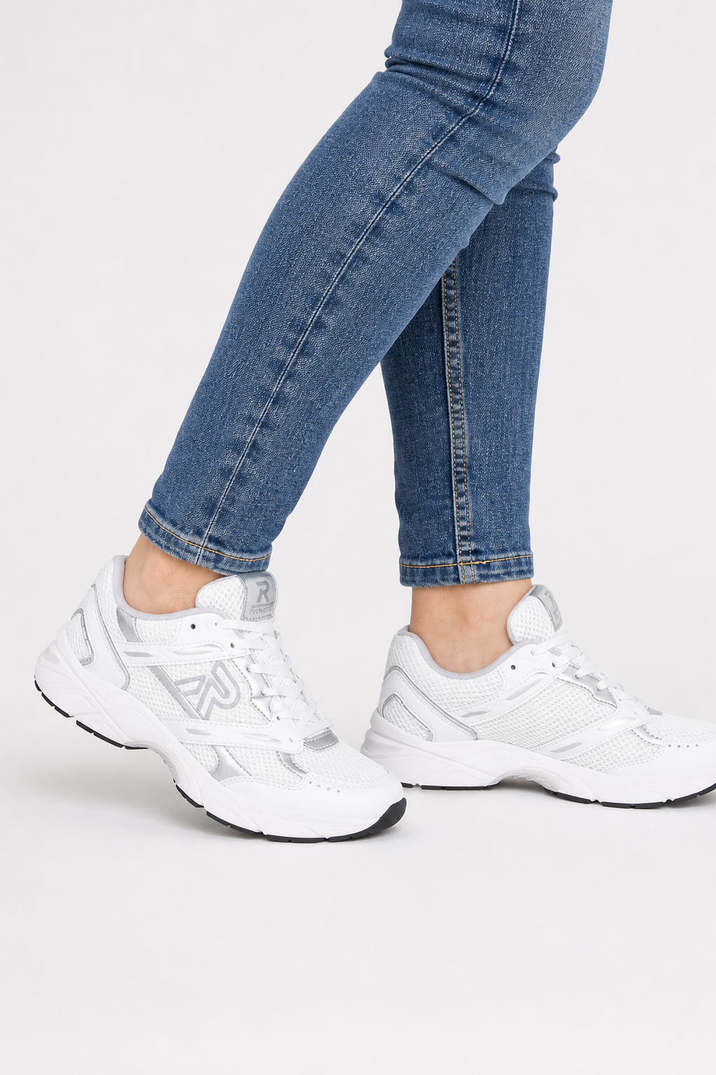 Rieker Sport White Sneakers Women Lightweight Breathable Running Shoes - UltraChic