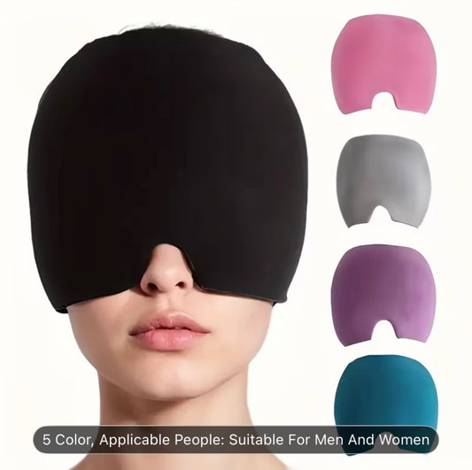 Reusable Cold Gel Relax Cap – Cooling Eye & Face Mask for Headache, Migraine Relief, Stress & Better Sleep