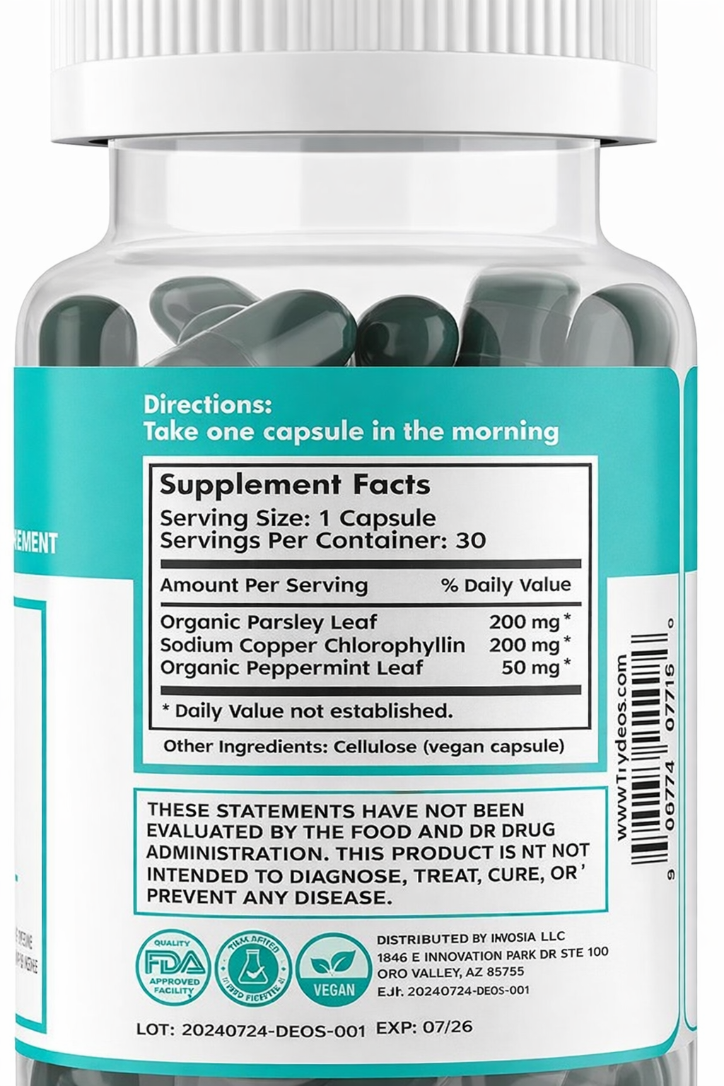 Internal Body Deodorizer Capsules – Natural All-Day Freshness Detox Supplement for Men & Women - UltraChic