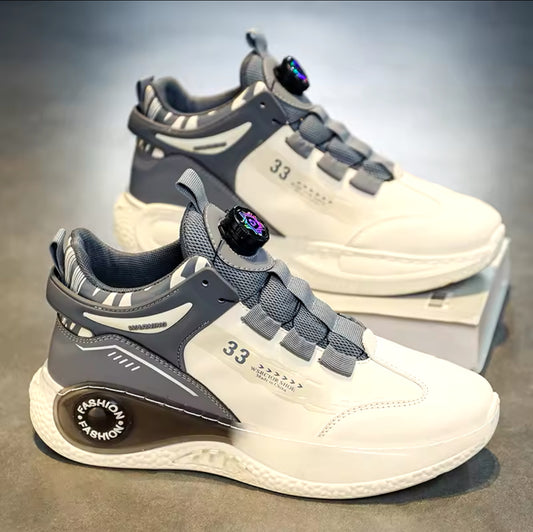 Men’s Outdoor Sneakers with Rotating Buckle – Comfortable, Non-Slip, Durable Lace-Up Shoes for All Outdoor Activities