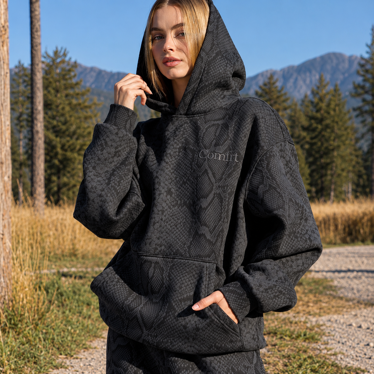 Comfrt Minimalist Hoodie – Mega Oversized Heavyweight Fleece Hoodie