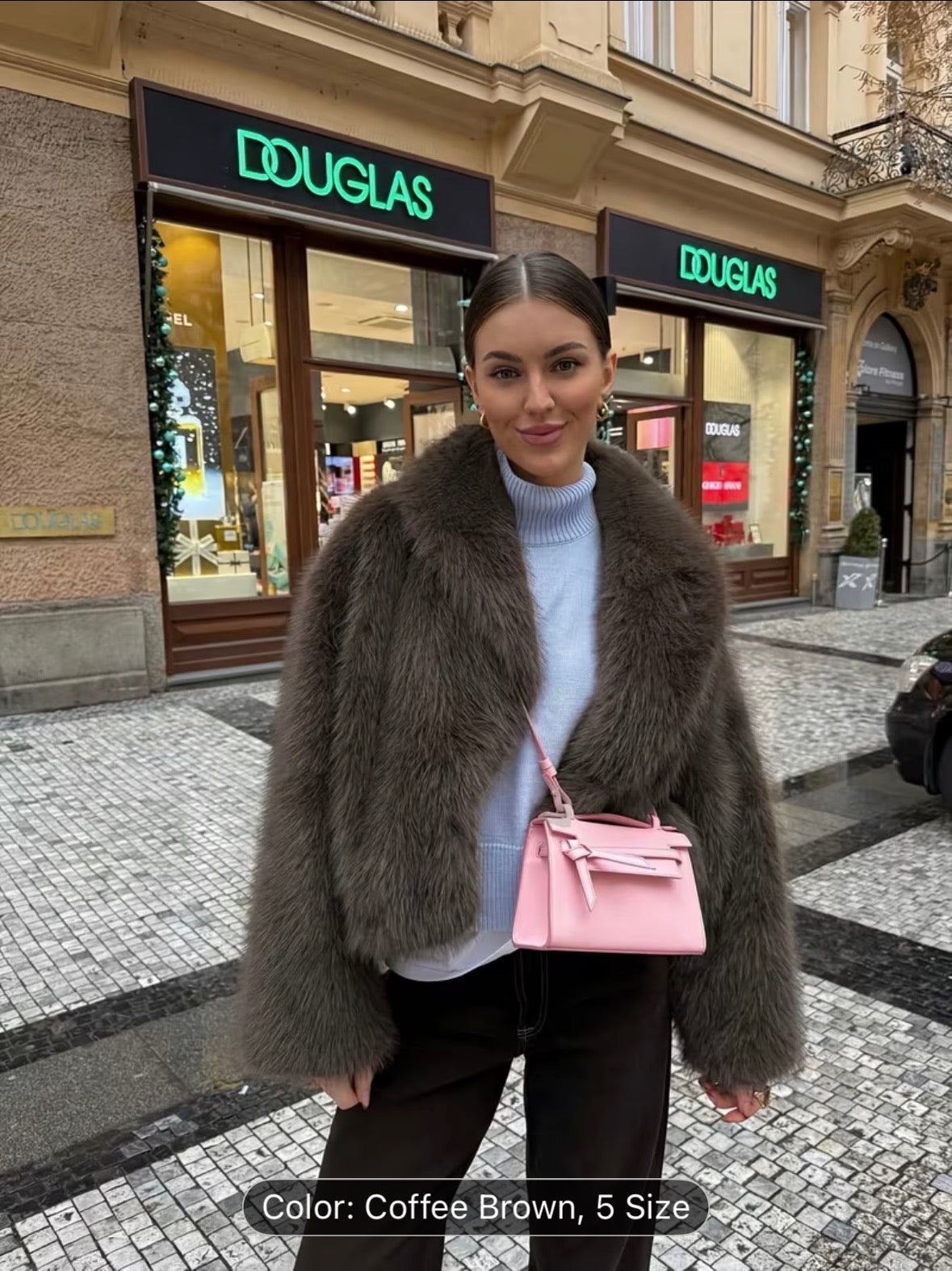 Women’s Faux Fur Winter Short Coat – Warm Plush Fashion Jacket for Cold Weather - UltraChic