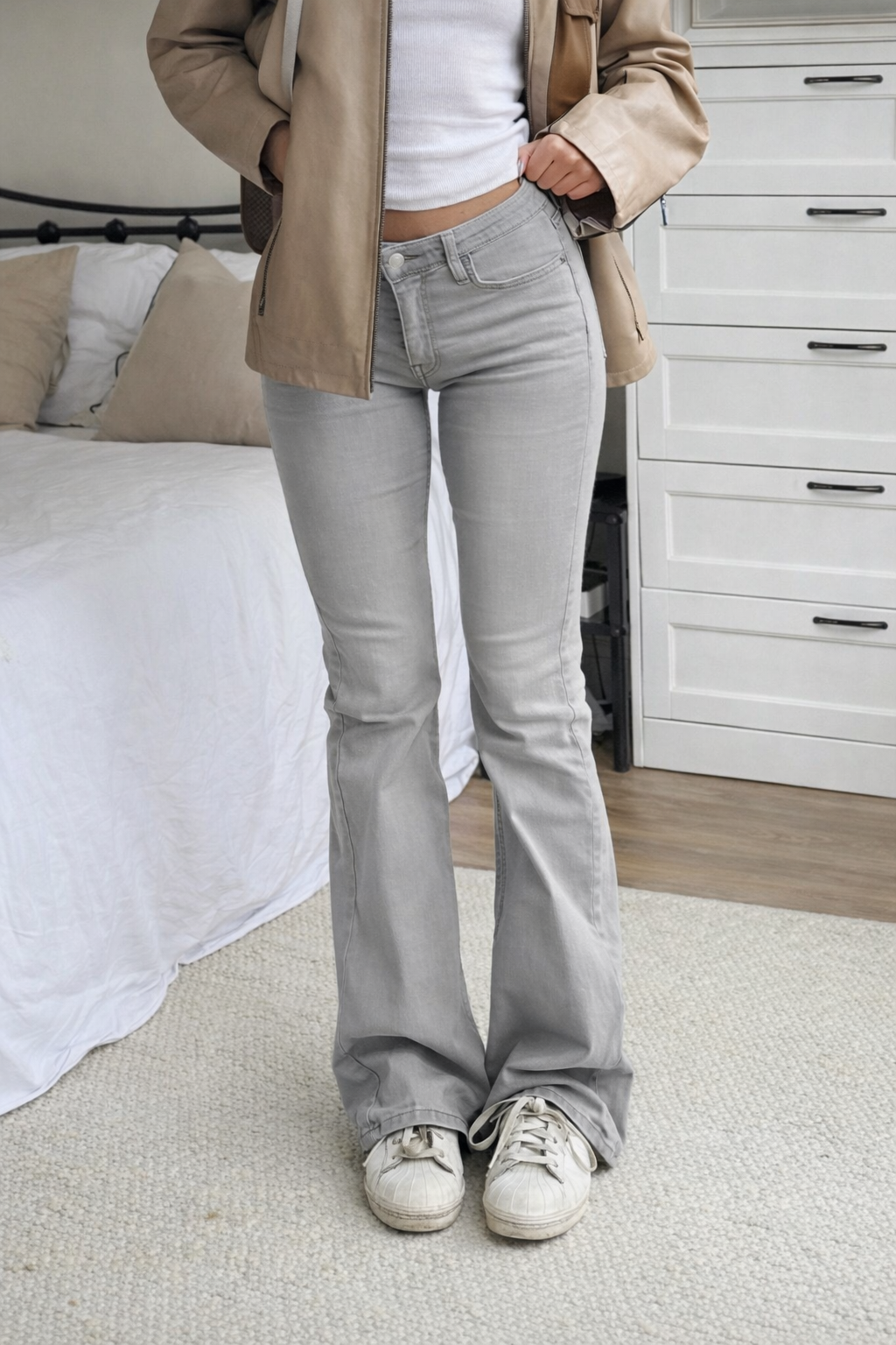 Low Rise Y2K Flare Jeans – Cotton Retro Street Style - UltraChic
