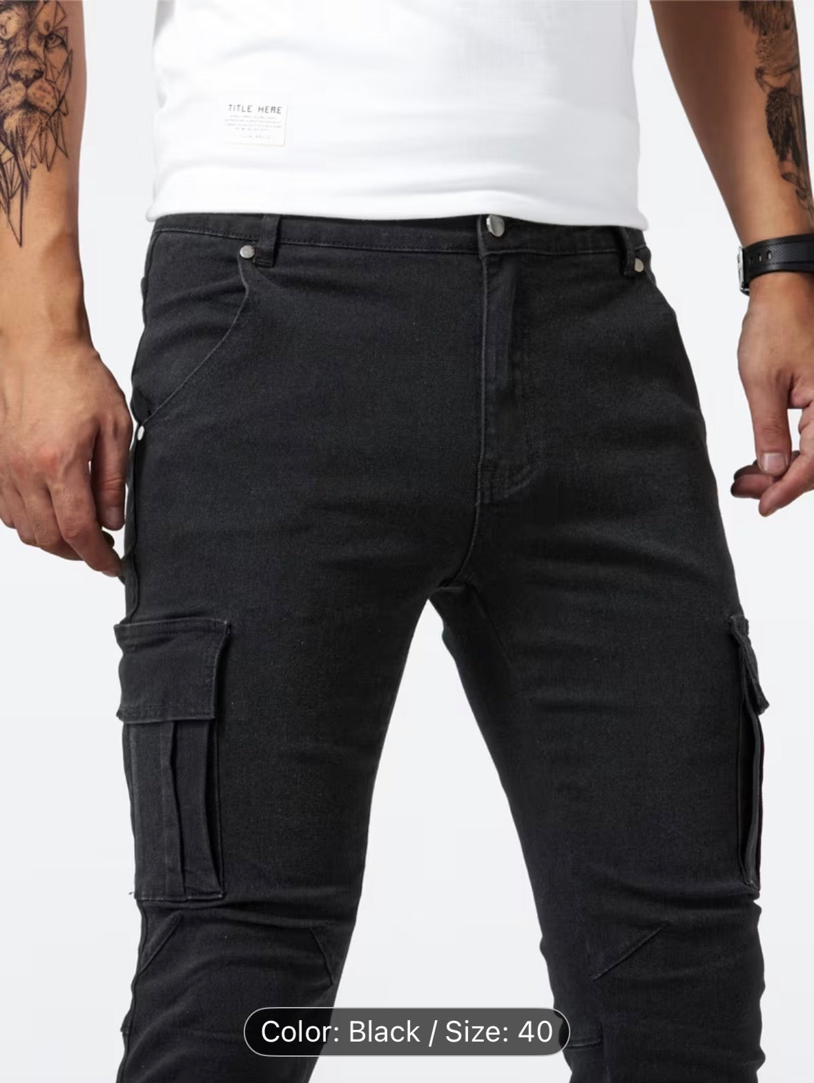 Men’s Slim-Fit Stretch Jeans with Multiple Pockets – Comfortable Street Style Denim for Everyday & All-Season Wear - UltraChic