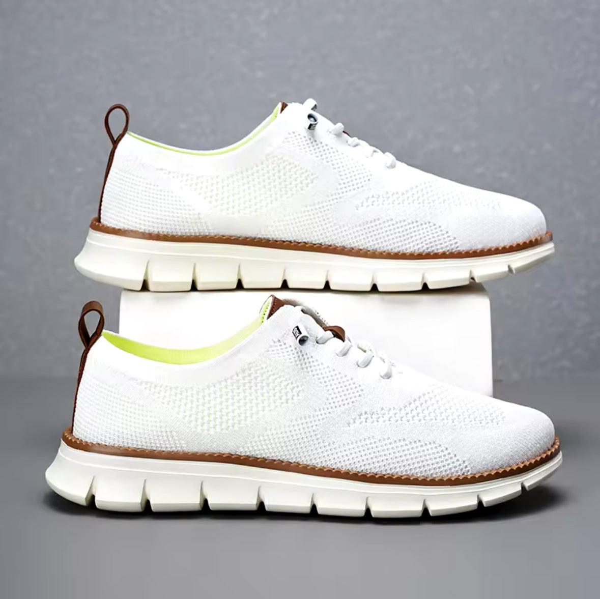 Men’s Casual Sports Shoes – Anti-Slip, Wear-Resistant, Breathable with Cushioning & Trendy Color Blocking Design for All-Day Comfort