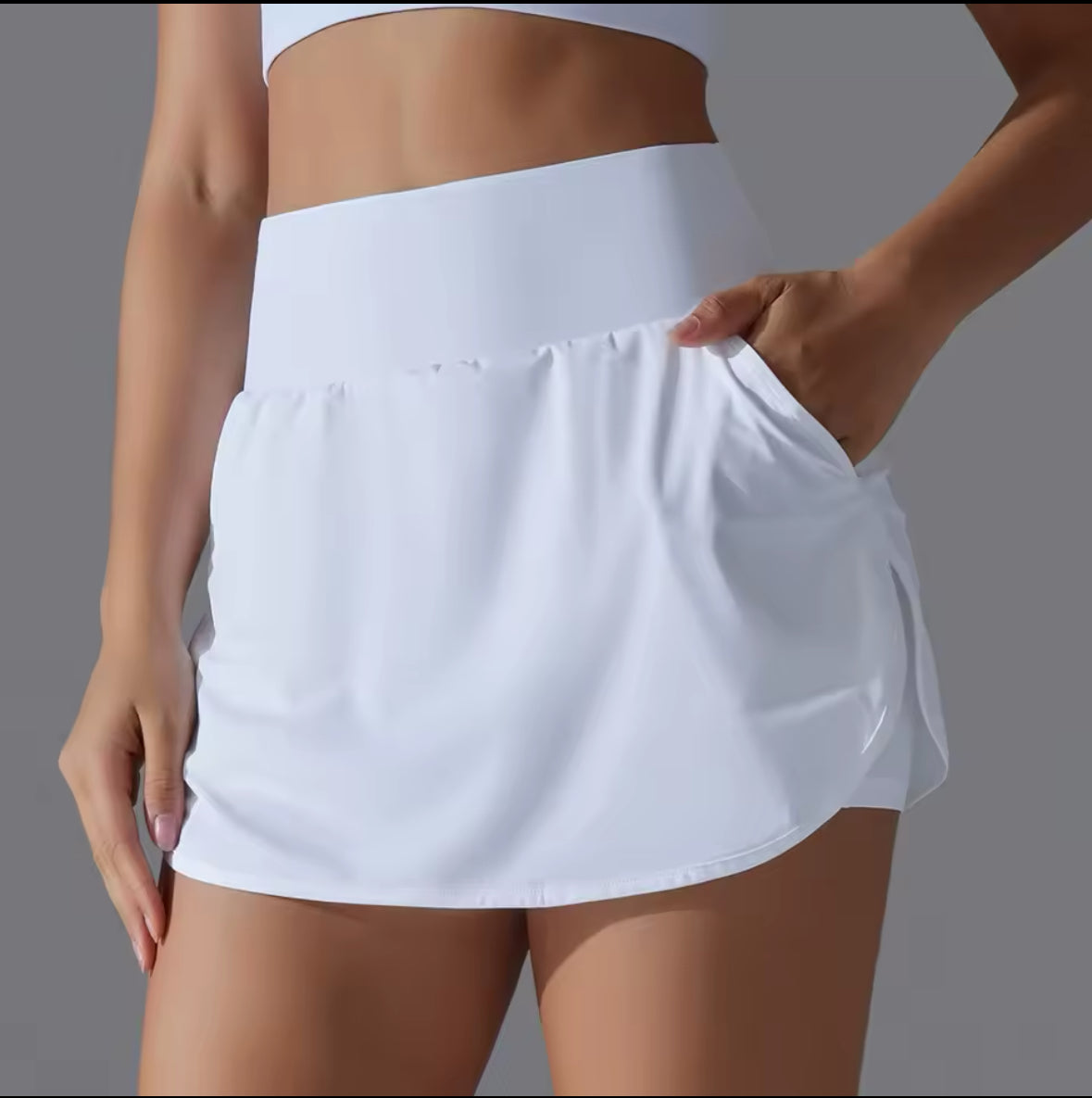 Women’s Quick Dry Gym Shorts – Double Deck Fitness Running & Workout Shorts with Pocket – Ideal for Jogging and Sports Activities