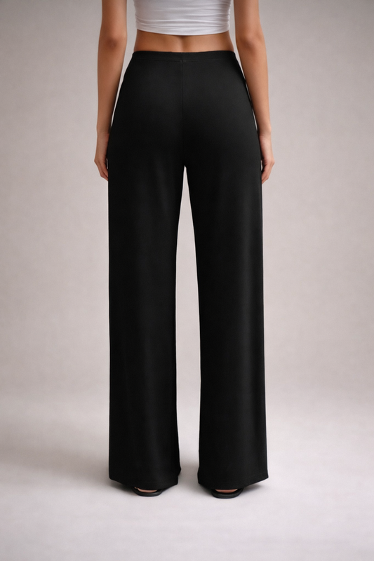 Women’s High-Waist Straight-Leg Trousers – Elegant Fall/Winter Essential