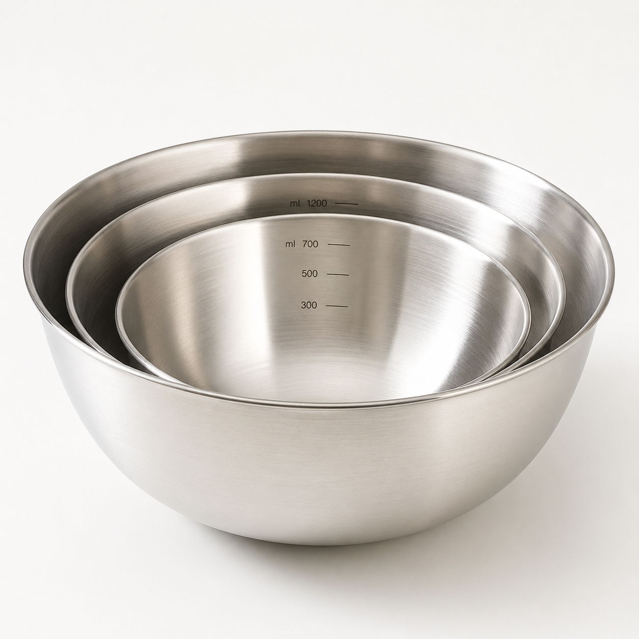 Stainless Steel Mixing Bowl Set Built In Scale Effortless Prep Clean Organized Kitchen All Season Home Essential - UltraChic