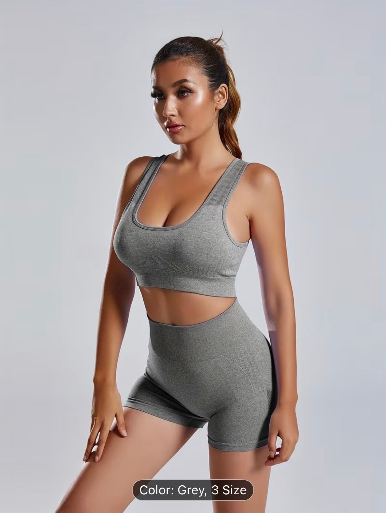 Seamless Yoga Set – High Stretch Backless Gym Wear Autumn Activewear for Women