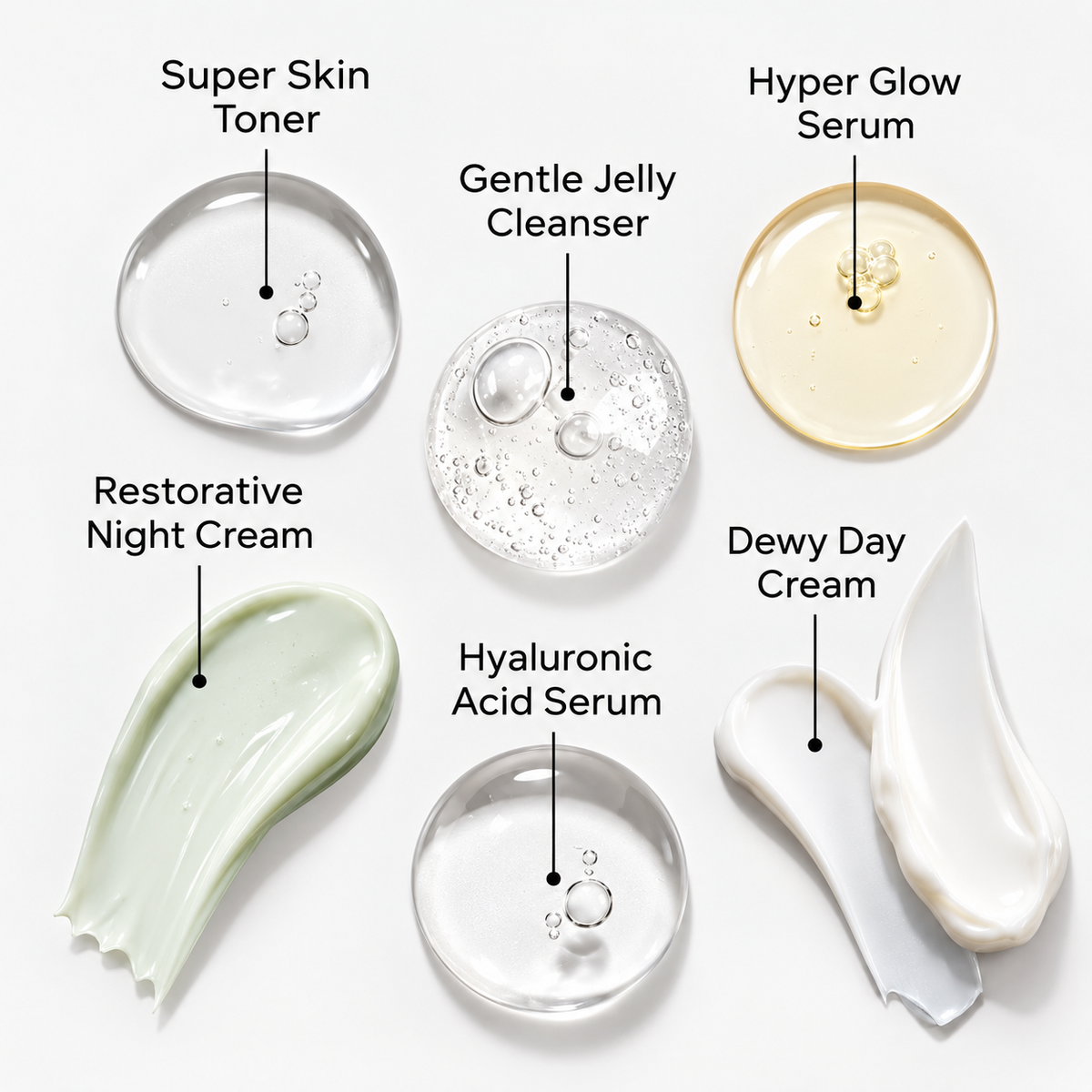 DIME Beauty The Works Discovery Set – 6-Piece Skincare Routine Kit