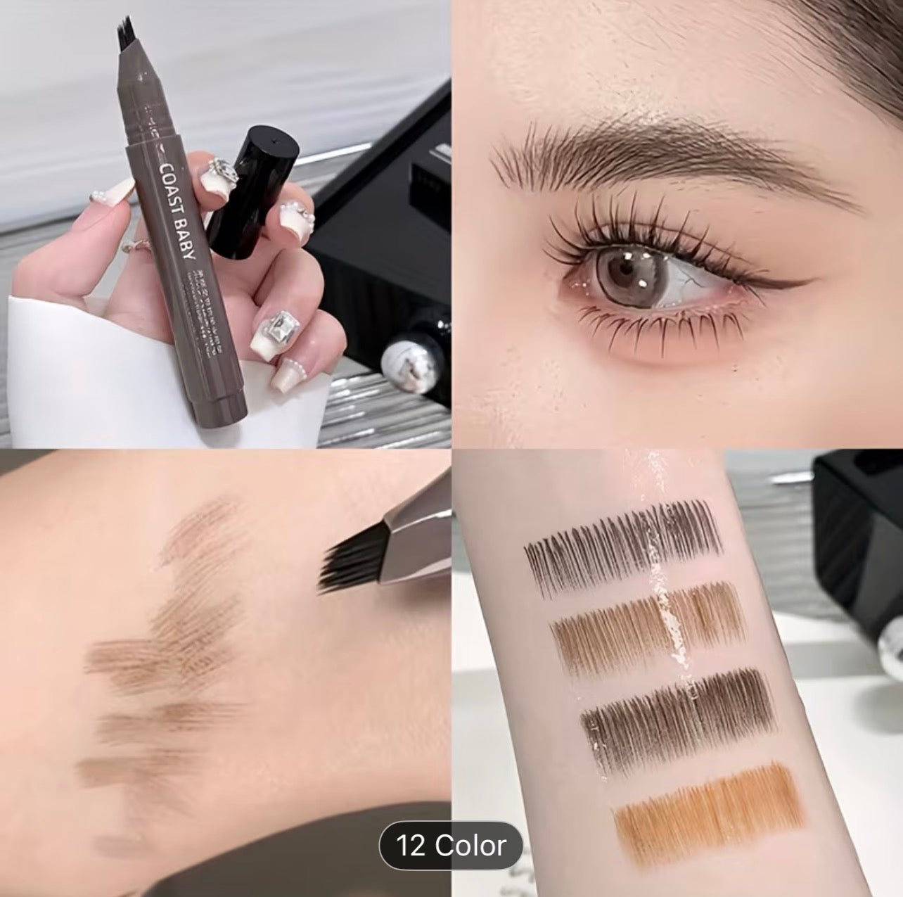 Just Dropped 🔥 Microblading Eyebrow Pen Waterproof Natural Hair Stroke Brow Pencil for Perfect Brows 💖