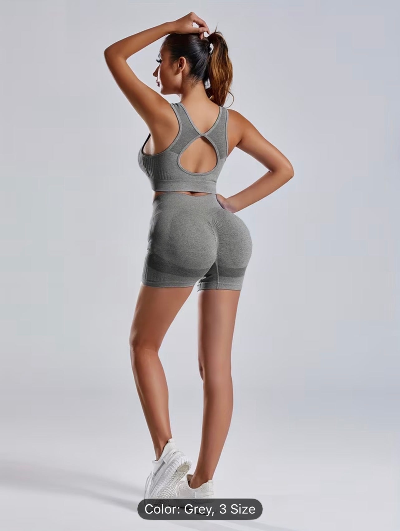 Seamless Yoga Set – High Stretch Backless Gym Wear Autumn Activewear for Women
