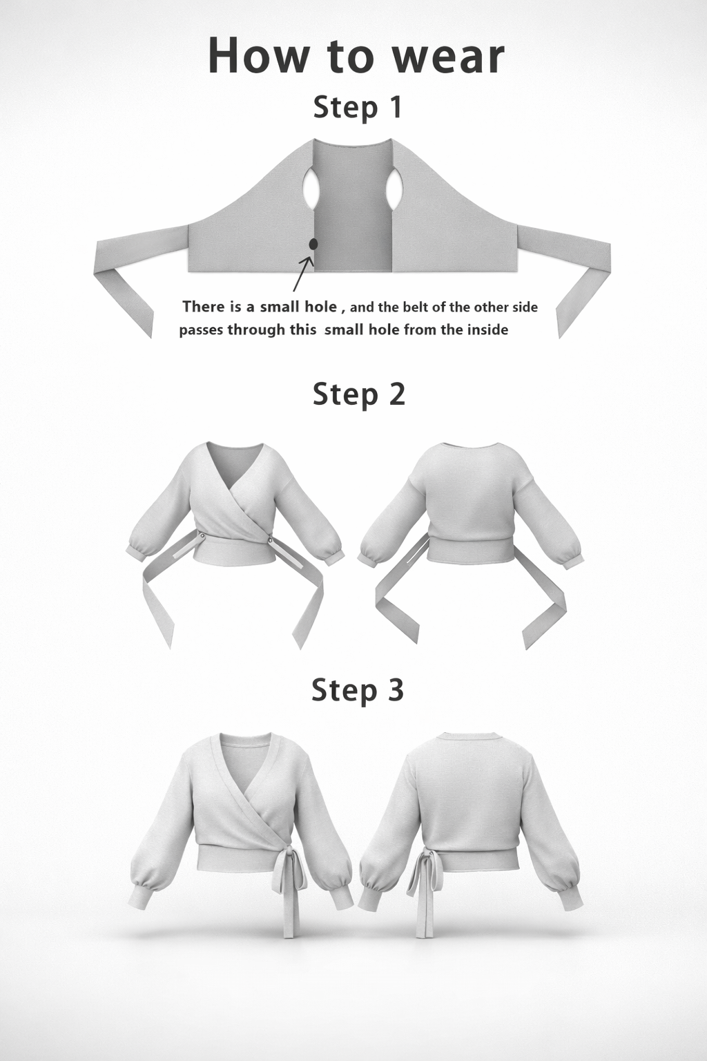 Women’s Wrap Tie Knit Sweater – Soft Autumn Winter Essential for Casual & Elegant Looks - UltraChic