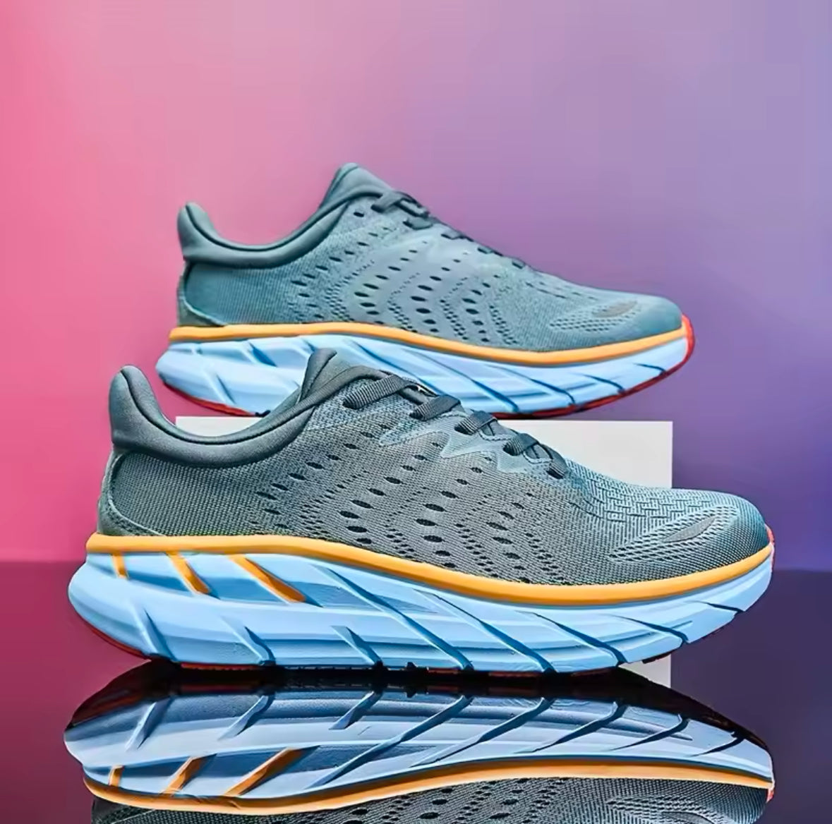 2025 New Men’s Running Shoes – Cushioned, Stylish Outdoor Sports Jogging Sneakers with Classic Design, Available in Plus Sizes 39-46