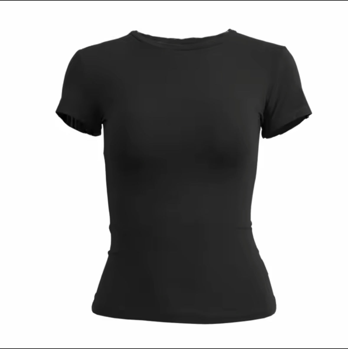 Women’s Short Sleeve T-shirt – Slim Fit O-Neck Knitted Tee for Streetwear & Sporty Y2K Style – 2025 Fashion Trend